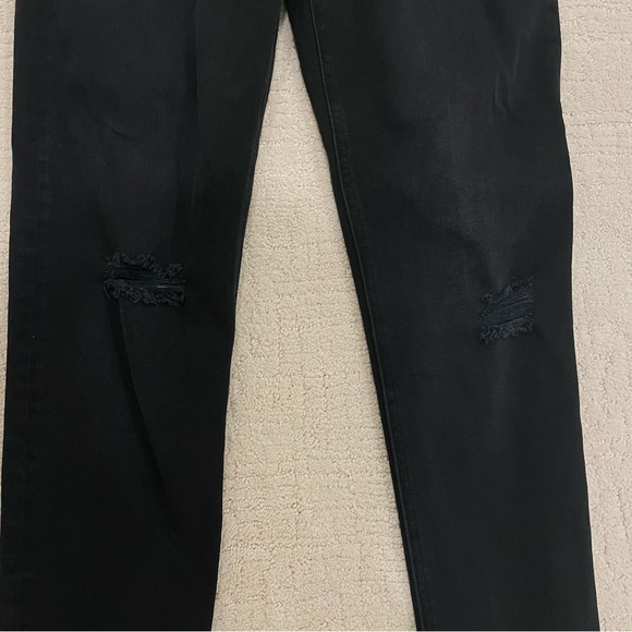 Rag & Bone Nina High Waist Ankle Skinny Distressed Black Jeans - Size 30, EUC - Picture 3 of 6